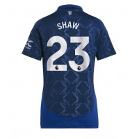 Camisa de time de futebol Manchester United Luke Shaw #23 Replicas 2º Equipamento Feminina 2024-25 Manga Curta